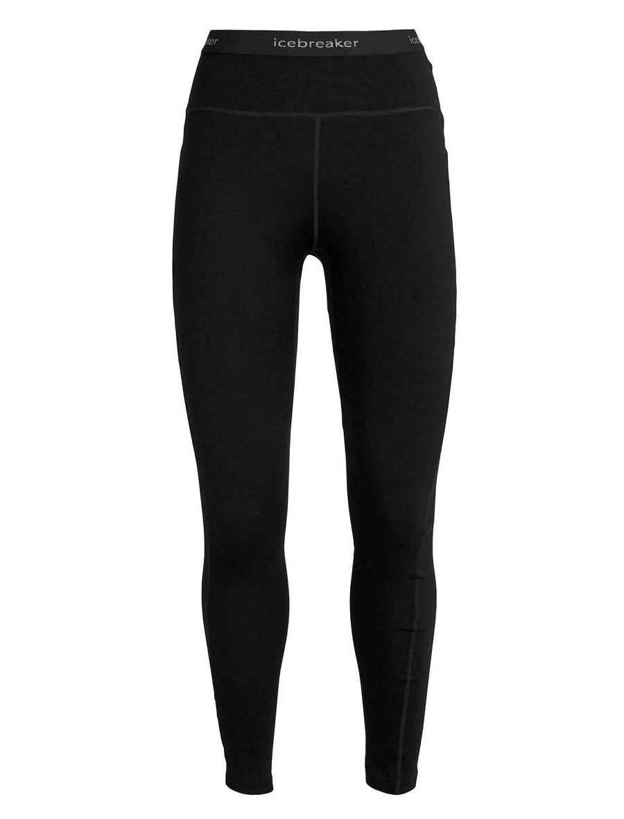 Black Women's Icebreaker 15.5 Merino Thermal Leggings | USA 1538SGLO